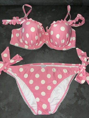 Ladies pink white spotty - ladies, &