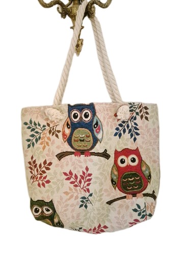 Fabric multicolour owl women's