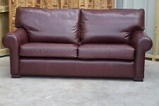 Multiyork Conker Bordeaux Large Leather 2 Seater Sofa Settee High Quality 2.5 