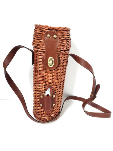 Wicker wine bottle - wine,