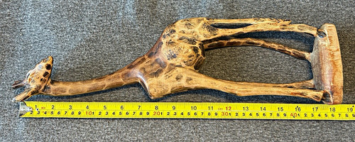 Vintage hand carved wooden - hand,