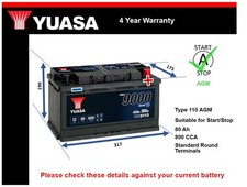 AGM Battery fits VOLVO XC60