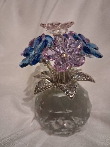 Crystal and silver bouquet - crystal,