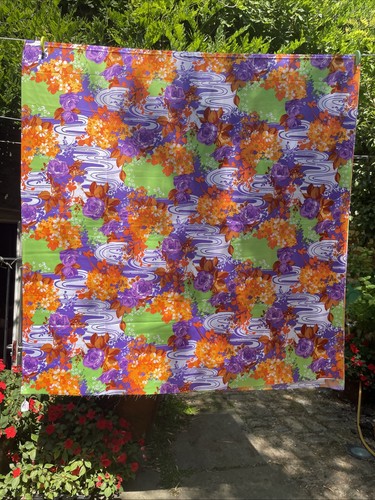 1960s fabric groovy orange - groovy,
