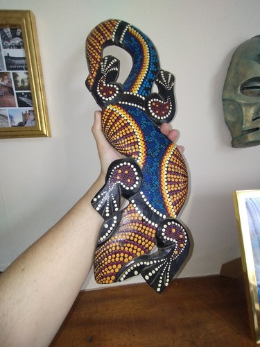 Carved wood dot - carved,