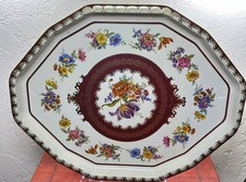 Vtg oval daher decorated - oval,