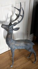 XL Faux bronze Metal Deer