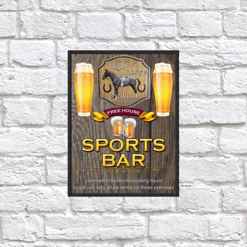 High horse sports bar - sports, retro