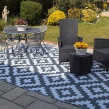 Outdoor Rug for Indoor, Outdoor and Camping - Grey 12ft x 9ft (360cm x 270cm)