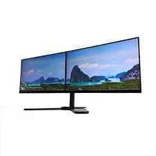 Dual PC Monitor Screen 2 x 27" 2K 2560 x 1440 Samsung Frameless HDMI DP USB-C