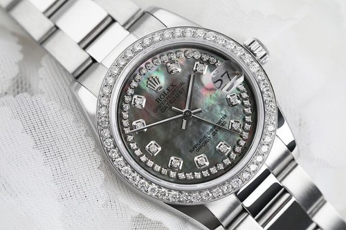 Rolex datejust black - rolex, mm