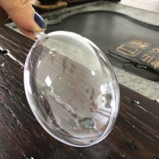 10x Plastic Clear Round Ball