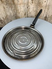 Vintage Camping Griddle Pan 8.75 Inch Folding Handle 1960s Sausage & Bacon Mmmmm