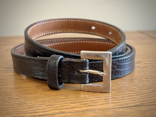 Mulberry brown leather belt