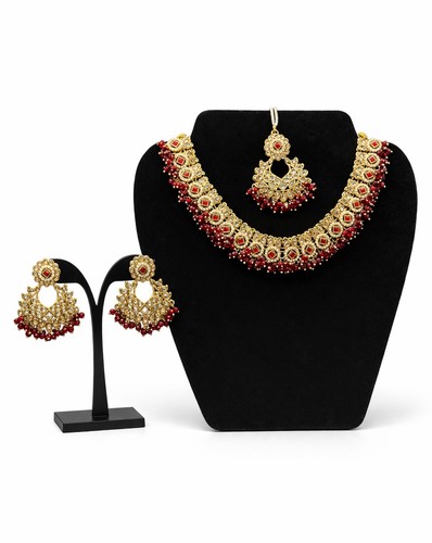 Indian pakistani red kundan - indian,