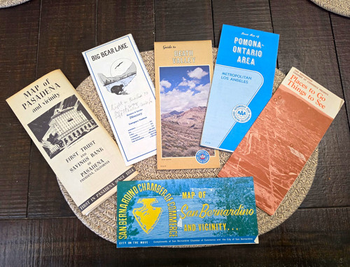 Vintage california maps - california,