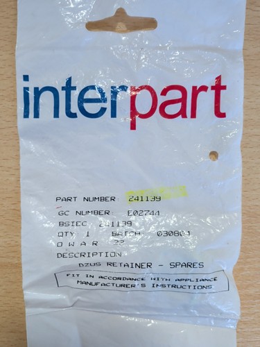 Baxi dzus retainer spares - dzus,