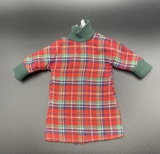 Vintage Faerie Glen Red Tartan Dress Fits Sindy or Similar Fashion Dolls