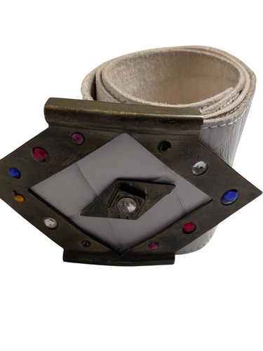 Vintage embellished wide belt - vintage,