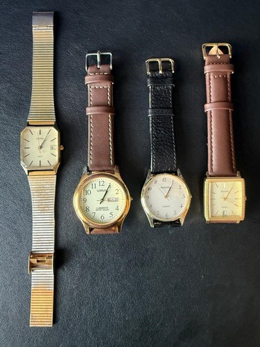 Vintage quartz watch job lot - vintage,