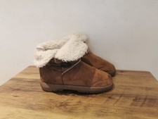 ELLA LADIES BROWN FAUX SUEDE