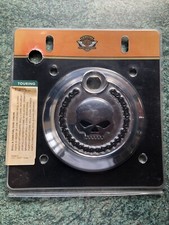 HARLEY DAVIDSON SKULL & CHAIN FUEL DOOR CHROME 