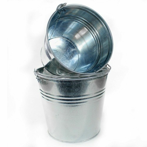 Galvanised bucket heavy duty - heavy,