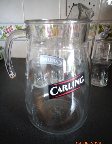 Carling beer pint glass jug - 4,