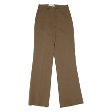 Vintage SAINT JOSEPH Womens Trousers Brown Slim Flared 90s Wool W24 L30