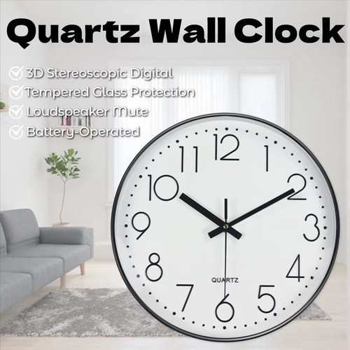 Wall clock silent non ticking - non,