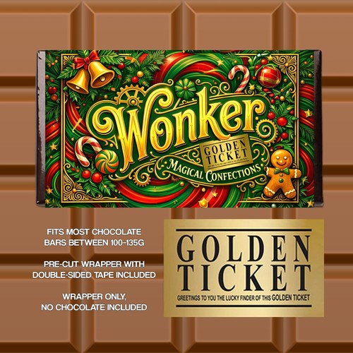 Wonker wrapper golden ticket - golden,