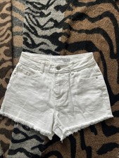 Primark White Denim Shorts