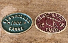 2x Brass Canal Bridge Plaque -