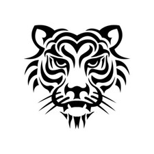 Tiger head sticker - tiger,