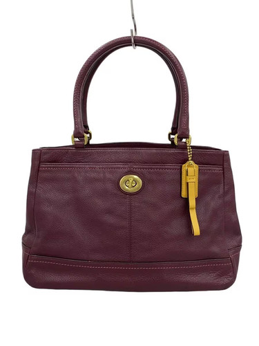 Coach handbag leather purple - handbag,