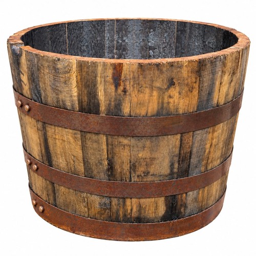 Varnished whisky barrel - varnished,