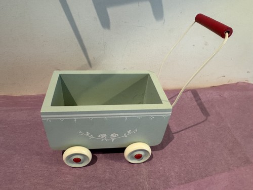 Maileg wooden pale blue - , pram