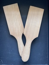 A Pair Of Wooden, Vintage Butter Paddles.