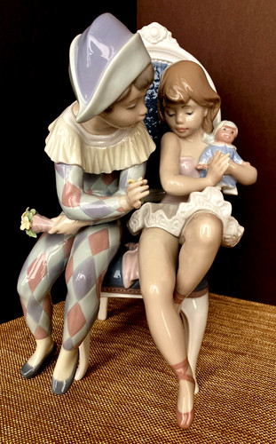 Lladro flirtatious jester - lladro, jester"