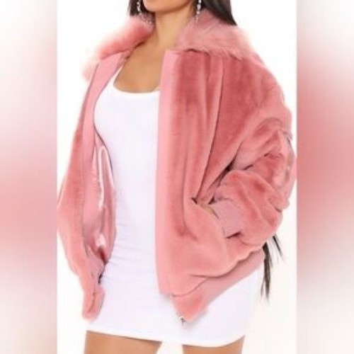 Fashion nova pink teddy jacket - pink,