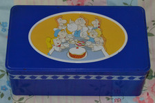 Vintage Tetley Tea Tin 1980’s Retro - Empty Tin - 10" x 5.5" x 3.75"