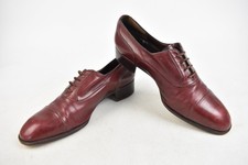 Men's Yves Saint Laurent Shoes Derby Red Leather Lace Up UK Size 8 Unboxed