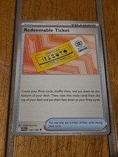 Redeemable Ticket 156/159