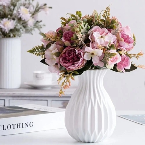 Modern flower vase white - flower,