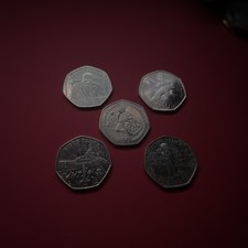 RARE ISLE OF MAN 50P COINS JOB
