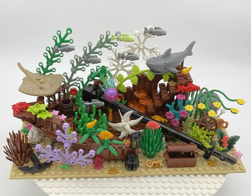 Lego sunken shipwreck boat - lego,