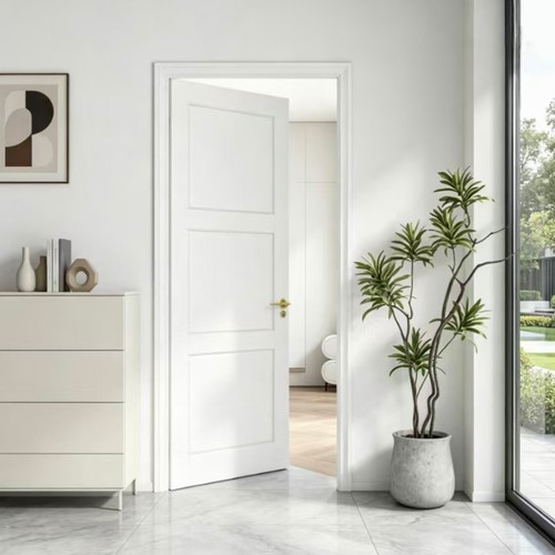 Three panel white - white, interior
