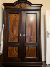 Antique solid oak wardrobe art - solid,