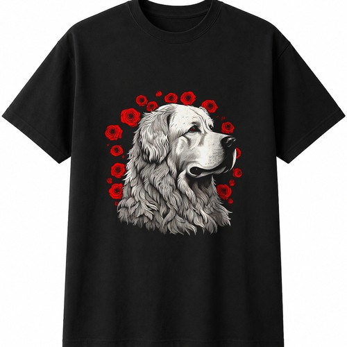 Pyrenean mountain dog with - pyrenean,