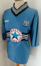 MENS VINTAGE NEWCASTLE UNITED NUFC 1996 1997 FOOTBALL SHIRT L LARGE ADIDAS MINT